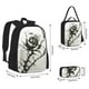 thumbnail image 2 of Balery Black And White Rose Mochila Escolar 3 en 1 para Niños - Mochila Resistente con Lonchera Térmica y Estuche - Mochila Escolar para Niños y Niñas, 2 of 7