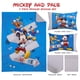 thumbnail image 3 of Juego de cama para niños pequeños, ropa de cama azul de 4 piezas con Mickey Mouse de Disney, 3 of 8