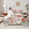 thumbnail image 4 of Homewish 3D Flowers 3 Pieces Queen Comforter Set for Teens Girls Boys,Dreamy Princess Ultra Soft Bedding Sets,Spring Graden Bedding Comforter Set,Super Cozy Room Decor,Reversible, 4 of 8