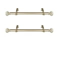 thumbnail image 2 of Archie Decorative Traverse Rod w/ Rings 84"-156" - Cocoa, 2 of 2