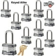 thumbnail image 2 of Master Lock Keyed Alike Padlock 3NKALF - BumpStop Technology - Includes Keys, 2 of 4