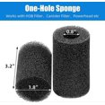 thumbnail image 2 of 6-Pack Pre-Filter Sponge for Aquarium Shrimp Fry Fish Tank Filter 0.8 Intake, Replacement Foam Cover, 2 of 4