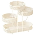 thumbnail image 4 of Lipstore 4 Tier Metal Fruit Basket Snack Organizer Multipurpose Large Capacity for Kitchen Counter 40x20x40cm Vegetables Storage Rack White, 4 of 8