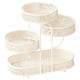thumbnail image 4 of Cesta de fruta de metal de 4 niveles, organizador de aperitivos, multiusos, accesorio para sala de estar Blanco, 4 of 9
