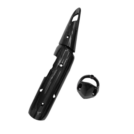 High Temperature Exhaust Guard Carbon Fiber Look Motorcycle Accessory Easy Mount Anti Corrosions Y15ZR Suitabl