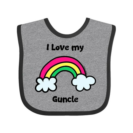

Inktastic I Love My Guncle Gift Baby Boy or Baby Girl Bib