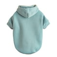 thumbnail image 3 of Pet Sweatshirt Solid Color Keep Warmth Soft Texture Fashion Pet Hoodie Costume for Autumn-Dark Blue,XL, 3 of 7