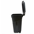 thumbnail image 3 of 32 Gallon Wheeled Trash Can, Black, 3 of 8