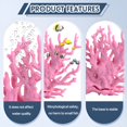 thumbnail image 5 of BESTSKY Turtle Tank Accessories,PVC Fish Tank Decor,Artificial Coral Aquarium Plants,Landscaping Decorations Aquarium Accessories,Pink, 5 of 7