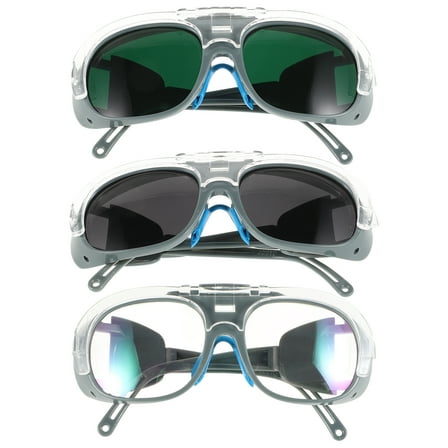3 Pairs Welding Glasses Safety Work Goggles Protective Gear with Lens