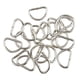 thumbnail image 2 of 100 piezas de anillos en D de aleación para correas de correaje 10x6x1.5mm, 2 of 9