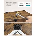 thumbnail image 5 of SONGMICS 6 Cube Storage Organizer, DIY Closet Shelf, Plastic Clothes Organizer, Modular Bookcase, 11.8 x 11.8 x 11.8 Inch Cubes, with Feet and Rubber Mallet, Rustic Brown ULPC111A01, 5 of 5