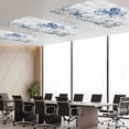 thumbnail image 3 of 4 Pack Ocean Octopus Fluorescent Light Covers for Ceiling Lights Blue Yellow Sea Star Shell Coral White Wood Grain Magnetic Ceiling Light Covers Overhead Light Filters for Office Classroom Home, 3 of 9