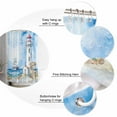 thumbnail image 5 of 60x72 Inch Shower Curtains for Bathroom Nautical Blue Fabric Bath Curtain Decor Lighthouse Ocean Sailboat Summer Painting Waterproof Restroom Curtains Shower Set Accessories with 12 Hooks 60 Inch, 5 of 6