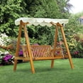 thumbnail image 1 of Outsunny Wooden Swing Chair, 1 of 10