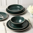 thumbnail image 2 of Stone Lain Lauren Dinnerware Set Stoneware, 32-Piece, Service for 8, Green, 2 of 6