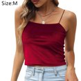 thumbnail image 2 of Camiseta sin mangas con tiras de espagueti de terciopelo para mujer - Claret Zhivalor BST3000043-2, 2 of 6