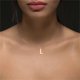 thumbnail image 3 of Delicado collar de oro para las mujeres lindo nombre de la letra gargantilla collares para niñas joyas, 3 of 3