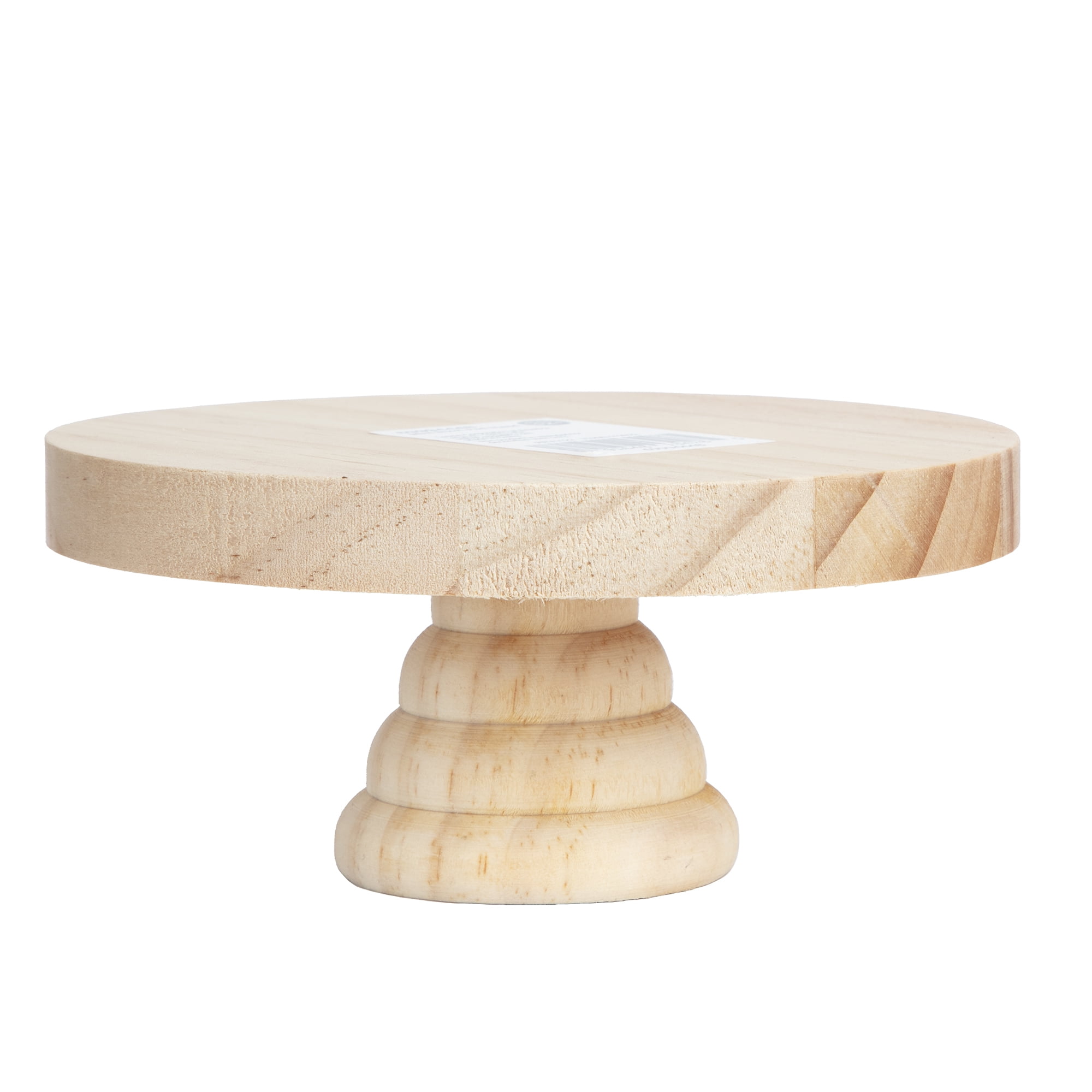 (2 pack) Cousin DIY Mini Wooden Pedestal Stand for Crafts 5.5" x 2.5"