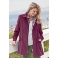 thumbnail image 6 of Woman Within Plus Size Pleat-Back Corduroy Jacket Long Oversized Barn Coat, 6 of 6