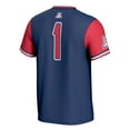 thumbnail image 3 of Unisex GameDay Greats #1 Navy/Red Arizona Wildcats Lightweight Softball Fashion Jersey, 3 of 4