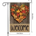 thumbnail image 3 of Thankful Fall Garden Flag Maple Leaf Love Heart Garden Flags 12x18 Inch Double Sided Burlap Autumn Pinecone Hazelnut Villa Decor Rustic Farmhouse Yard Thanksgiving Decoration, 3 of 6