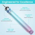 thumbnail image 2 of YUNCHI Y7 Electric Toothbrushes, USB-C Rechargeable Sonic Toothbrush with 5 Modes, Soft Bristles 8 Brush Heads and Travel Case, Blue, 2 of 9