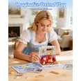 thumbnail image 6 of Robotime DIY Miniature House Kit Super Creator Serious, Country Blue Lounge Dollhouse Building Set, Tiny House 3D Puzzle Craft Kits for Home Decor, Gifts for Adults Kids, 6 of 7