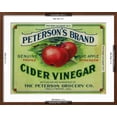 thumbnail image 5 of Art.com Hollywood, California - Peterson's Cider Vinegar Label Art Print by Lantern Press, Brown Frame Wall Art, 29" x 23", 5 of 5