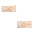 thumbnail image 4 of Diadema de ganchillo Qarigey estampado de leopardo Beige 2piezas, 4 of 6