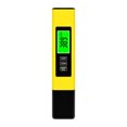 thumbnail image 1 of Graflsoa 3-in-1 Water Quality Tester with Titanium Probe for EC, TDS, and Temperature Measurement, Backlit Display, Data Hold Function, Yellow, Battery Not Included (Model TPH01648A), 1 of 7
