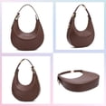 thumbnail image 4 of Bolso de mano Keyli para mujer, piel café, impermeable, 4 of 6