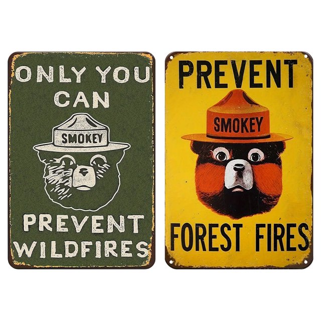 2 Uds Señal Advertencia Placa Metal Vintage Kit Pintura Hierro Rectangular 30x40cm