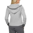 thumbnail image 2 of Champion Ladies' French Terry Full Zip Hoodie - Gray Heather (Small), 2 of 2
