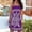 Purple Womens Summer Dress, variant on Summer Dresses for Women Beach Cover Ups Strapless Boho Floral Print Sundress Smocked Tube Top Dress