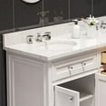 thumbnail image 6 of Water Creation Derby 60" Wood Double Bathroom Vanity in Pure White & Chrome, 6 of 9