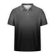 thumbnail image 5 of Camisetas de Manga Corta de los Hombres Casual Gradiente Solapa Botón Arriba Camiseta, Top Ligero para el Hogar, Uso Diario Y Cómodo, 5 of 5