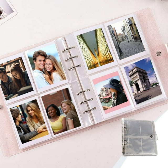 Frosted Cover Photo Album, Storage Planner for Artwork, Postcards, Pictures, Stickers, Piece, Translucent Design, Ideal for Home Decor, Desk Desk, Gift Giving, Art Supply, Display Case, Ihhxbz