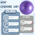 thumbnail image 4 of BESTSKY Exercise Ball,21.65in Yoga Ball For Pregnancy,Anti-Slip Pilates Ball,Purple, 4 of 7