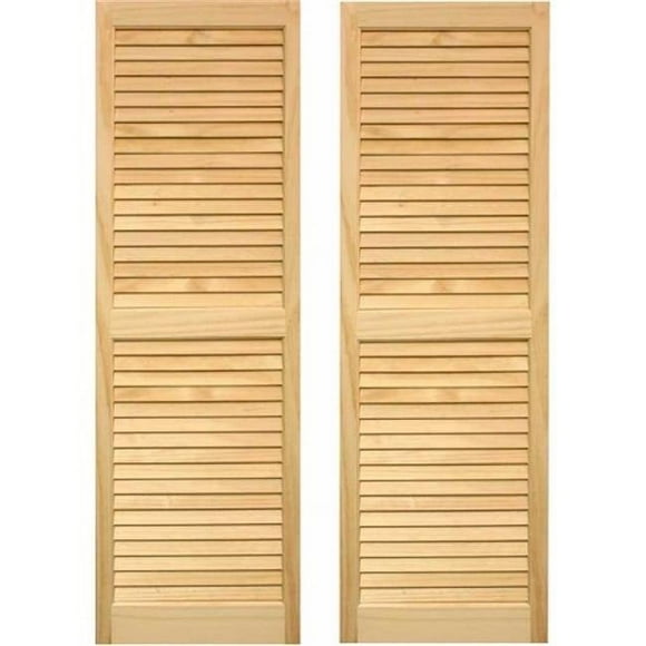 Pinecroft SHL55 Volets à Persiennes d'Extérieur 15 x 55 Po