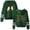 Green, variant on XUANXIAOJIANG Iván Cornejo Double bar sleeve pocket casual men's and women's long sleeved hooded sweatshirt