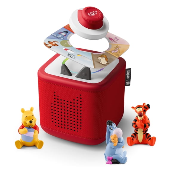 Reproductor de audio Tonies Toniebox 2 para niños, pack Sunset Red