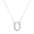 thumbnail image 3 of Baguette and Round Cut Diamond Circle Pendant Necklace 14K White Gold 0.29Cttw, 3 of 6