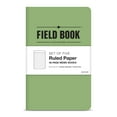 thumbnail image 2 of Elan Publishing Company Field Notebook  / Pocket Journal - 3.5"x5.5" - Green - Lined Memo Book - Pack of 5 - ELAN-FN-003F, 2 of 6