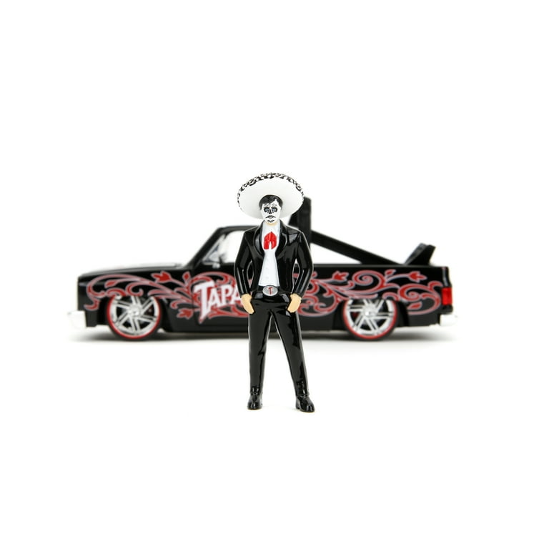 1985 Chevrolet C-10 Pickup Truck Black with White Top and Graphics