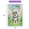 thumbnail image 5 of Alaskan Malamute Hello Spring Time Flower Floral Nature Garden Flag 12x18in Double Sided Alaska Mal Dog Lovers Gifts Outdoor Decor - 02031, 5 of 5