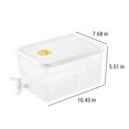 thumbnail image 3 of Large Capacity Beverage Dispenser, Plastic Drink Dispenser with Faucet, 5.3 Quart Ice Container with Lid, for Lemonade, Juice, and Cold Water, 5 Liter, by FAJHHA, 3 of 8