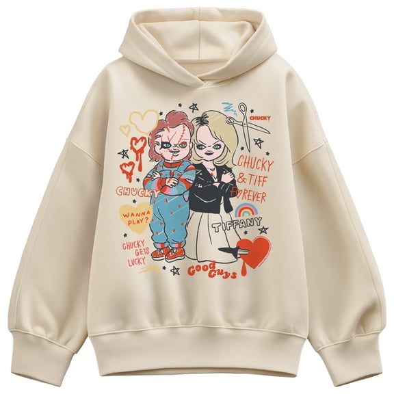 Chucky - Tiffany Sketch - Women's Oversized Fleece Hoodie Sweatshirt