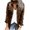 Brown, variant on Fesfesfes Coat for Women Solid Casual Jacket With Lapel Pocket Denim Stitching Coat Sale Items