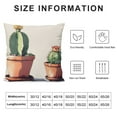 thumbnail image 5 of Shiartex Throw Pillow Cover Festival Gifts Hot Tropical Desert Succulents Plants Cactus Potted Summer Decor Decorative Home Sofa Chair Car Lumbar Throw Pillow Case Cushion Cover 12x12in, 5 of 5